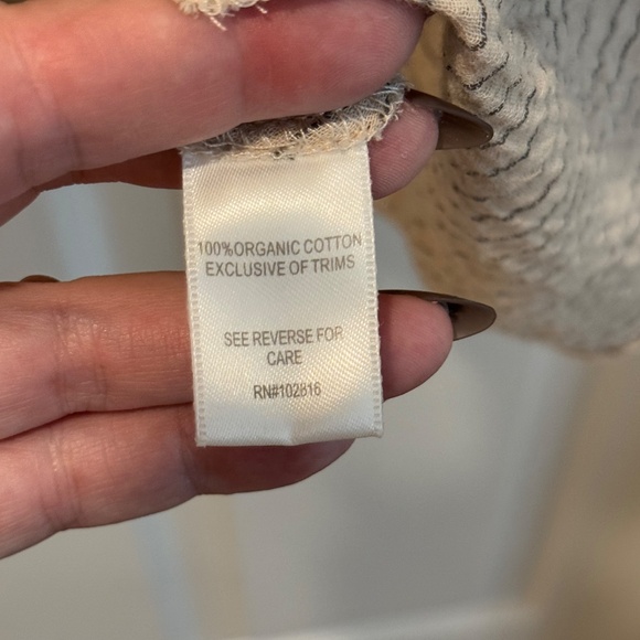 Garnet Hill Jersey Top, Beige/Tan with Gray Stripe, Size 18 - Picture 10 of 10